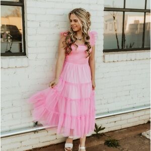 Long Pink Dress! Bought at Von Maur